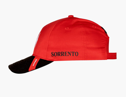 Cappello Sorrento Rosso con visiera