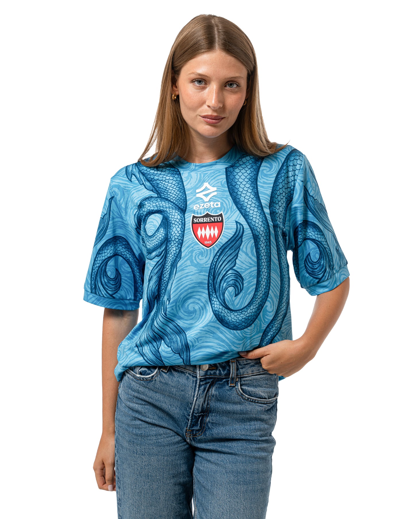 "PARTENOPE" AZURE SEA JERSEY by ezeta