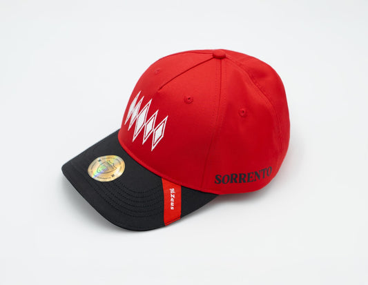 Cappello Sorrento Rosso con visiera